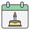 Data Calendar Birthday Icon