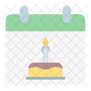 Data Calendar Birthday Icon