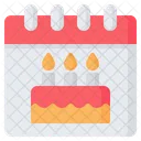 Birthday Celebration Anniversary Icon