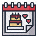 Birthday Date Birthday Cake Icon