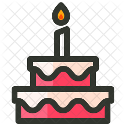 Download Birthday Icon of Colored Outline style - Available in SVG ...