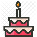 Birthday Cake Dessert Icon