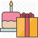 Birthday Cake Gift Icon