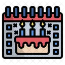 Birthday Calendar Party Icon