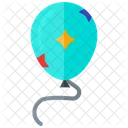 Birthday Balloon  Flat Icon  Icon