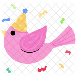 Birthday Bird  Icon