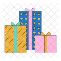 Birthday bonus gift boxes  Icon