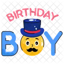 Cute Boy Birthday Icon