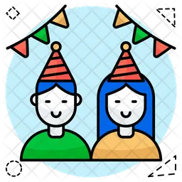 Birthday boy and girl  Icon