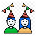 Birthday Boy And Girl Birthday Guy Birthday Childs Icon