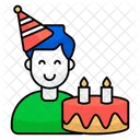 Birthday Boy Birthday Guy Party Boy Icon