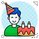 Birthday Boy Birthday Guy Party Boy Icon