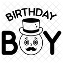 Cute Boy Birthday Icon