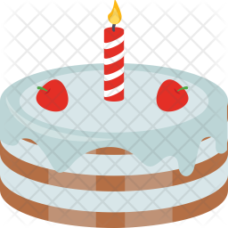 birthday cake icon of flat style available in svg png eps ai icon fonts birthday cake icon