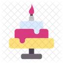 Birthday Cake Celebration Candles Icon