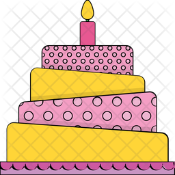 Download Free Birthday Cake Icon Of Colored Outline Style Available In Svg Png Eps Ai Icon Fonts