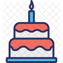 Download Free Birthday Cake Icon Of Colored Outline Style Available In Svg Png Eps Ai Icon Fonts