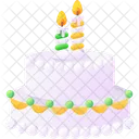 誕生日ケーキ、ケーキ、デザート アイコン