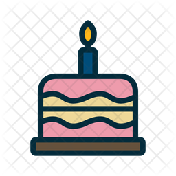 Birthday Cake Icon Of Colored Outline Style Available In Svg Png Eps Ai Icon Fonts