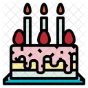 Birthday Cake Candle Food Icon