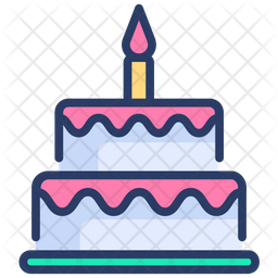 Download Free Birthday Cake Icon Of Colored Outline Style Available In Svg Png Eps Ai Icon Fonts