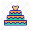 Wedding Contour Cake Icon