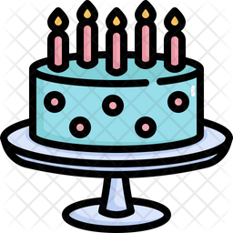 Download Free Birthday Cake Colored Outline Icon Available In Svg Png Eps Ai Icon Fonts