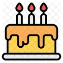 Birthday Cake Party Cake Candles Cake Icon