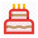 Birthday Cake Tiered Cake Cake Icon