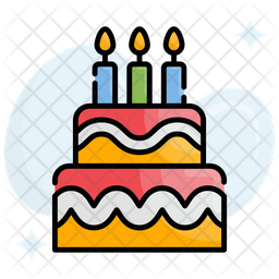 Download Free Birthday Cake Colored Outline Icon Available In Svg Png Eps Ai Icon Fonts