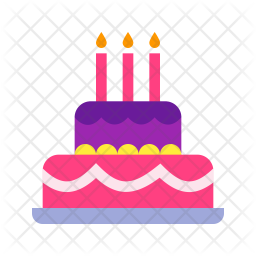 Download Birthday cake Icon of Flat style - Available in SVG, PNG ...