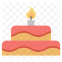 Birthday Cake Candle Big Cake Icon
