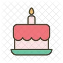 Birthday Cake Cake Candle Icon