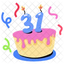 Party Cake Birthday Cake Dessert Icon
