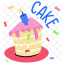Party Cake Birthday Cake Dessert Icon