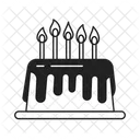 Birthday Cake Cake Candle Icon