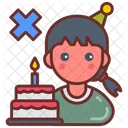 Birthday Cancel Cake No Birthday Icon