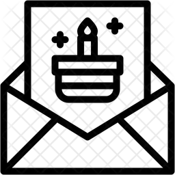 생일 카드  아이콘