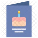 Birthday Card Invitation Card Greeting Card Icon