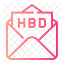Birthday Card Hbd Card Birthday And Party Icon