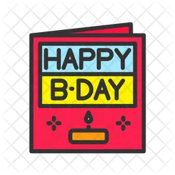 Birthday Card  Icon