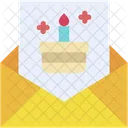 Birthday Card Invitation Greeting Card Icon