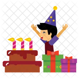 Birthday celebration  Icon
