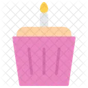 생일 컵케이크  아이콘