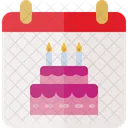 Birthday Date Birthday Calendar Icon