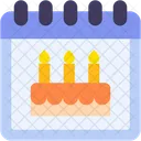 Birthday Cake Calendar Icon