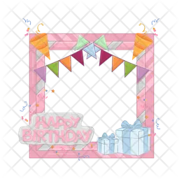 Birthday frame  Icon