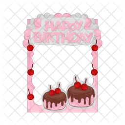 Birthday frame  Icon