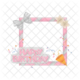 Birthday frame  Icon