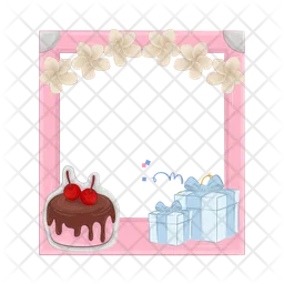 Birthday frame  Icon